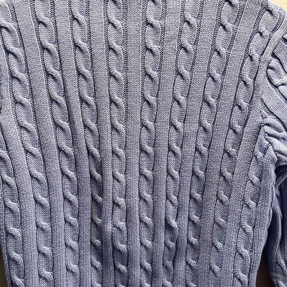 NWOT Ralph Lauren Sport Cable Knit Zip-Up Sweater - Picture 4 of 7